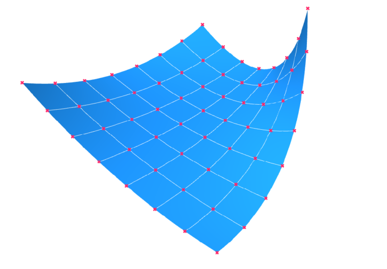 Create a grid on a surface