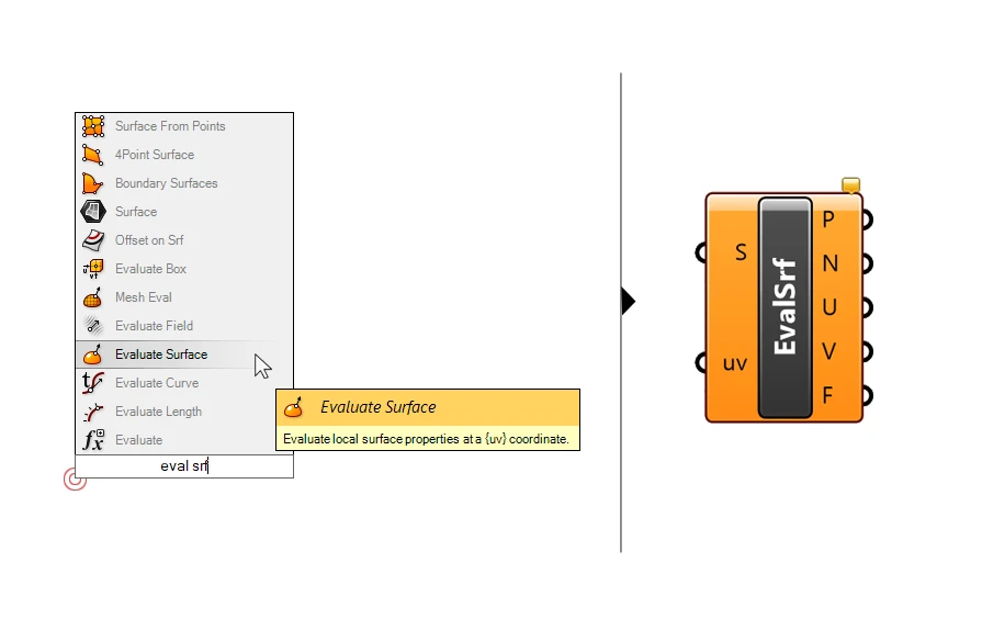 Evaluate Surface Component