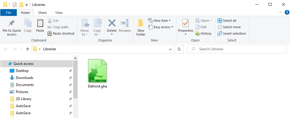 gha file in explorer