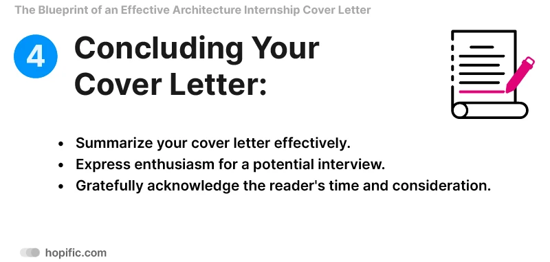 concluding your internship application cover letter