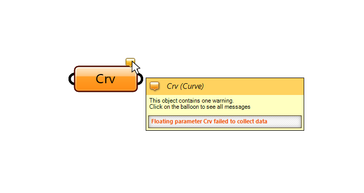 An empty curve container object