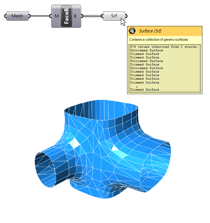 Mesh to Polysurface Method 1 Step 2