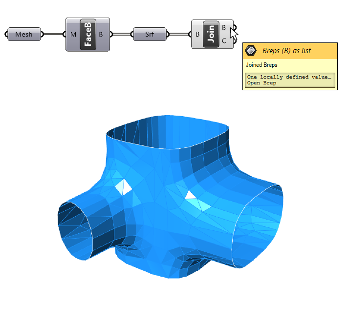 Mesh to Polysurface Method 1 Step 3