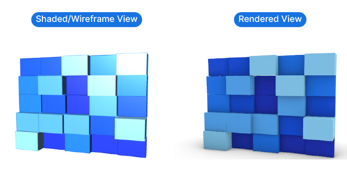 Shaded vs Rendered Preview in Grasshopper