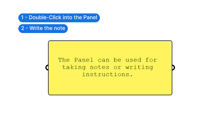 Adding notes in the Panel component