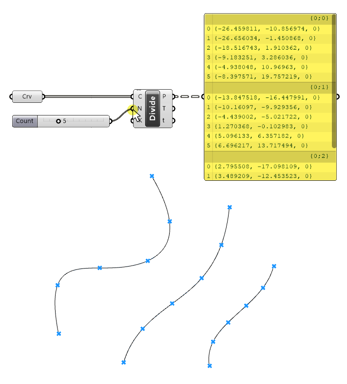 Controlling the subdivisions of the curves with a number slider