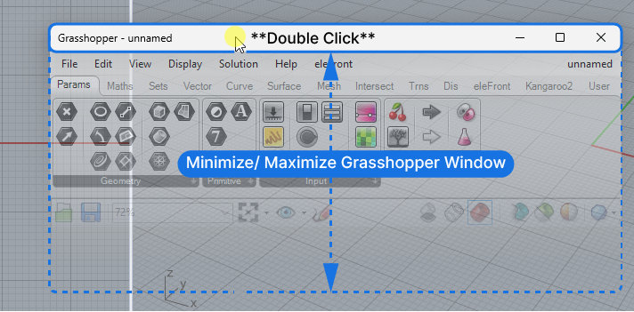 Minimizing the Grasshopper Window