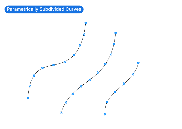 Tutorial output parametrically divided curves