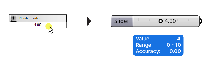 advanced number slider creation including accuracy