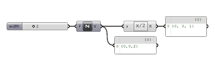 Example Expression on a Vector in Grasshopper