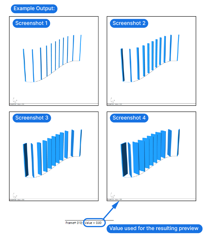 Example of Animation in Grasshopper