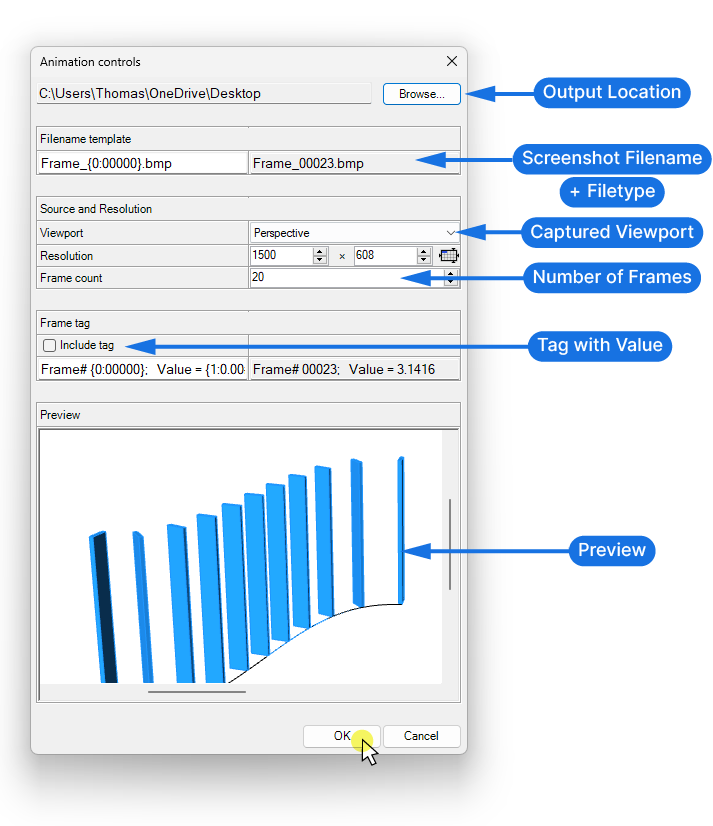 Number Slider Animation Dialog