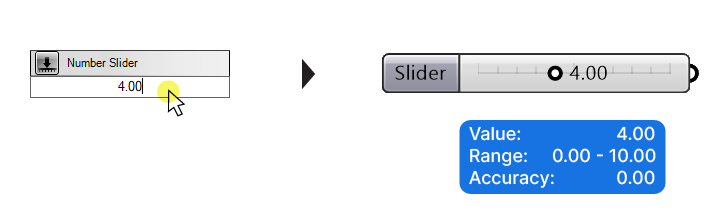 advanced number slider creation including accuracy