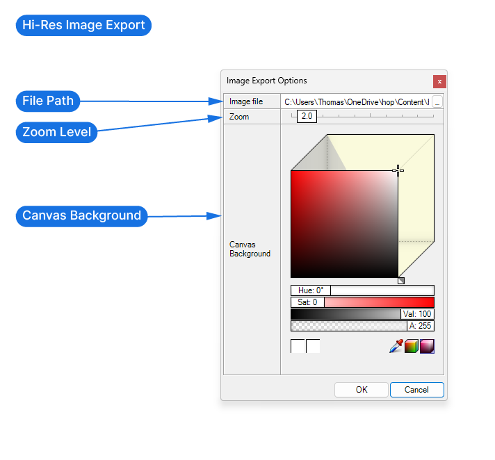 How to export a hi-res image of a Grasshopper Script Step 2