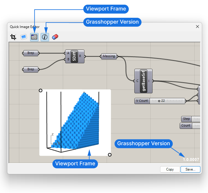 The Quick Image Editor in Grasshopper Additional Options