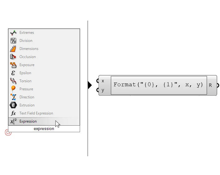 Quick Adding the Expression Editor