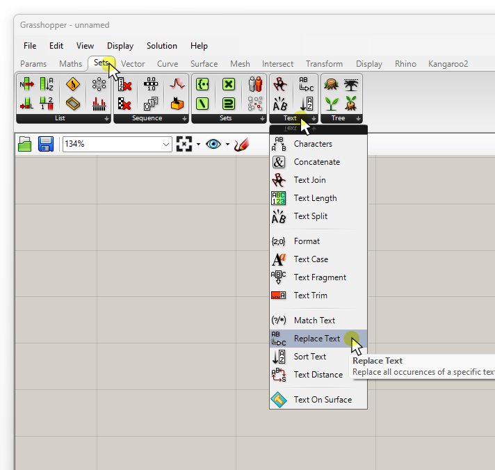 How to Replace Text in Grasshopper