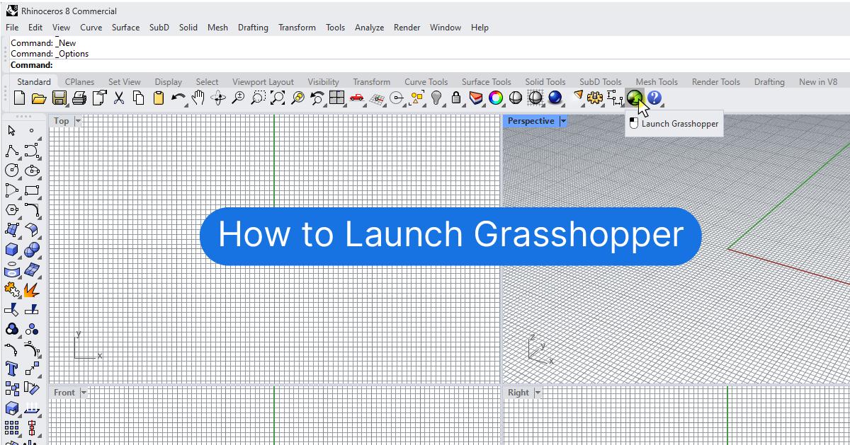 How to launch Grasshopper in Rhino Featured Image