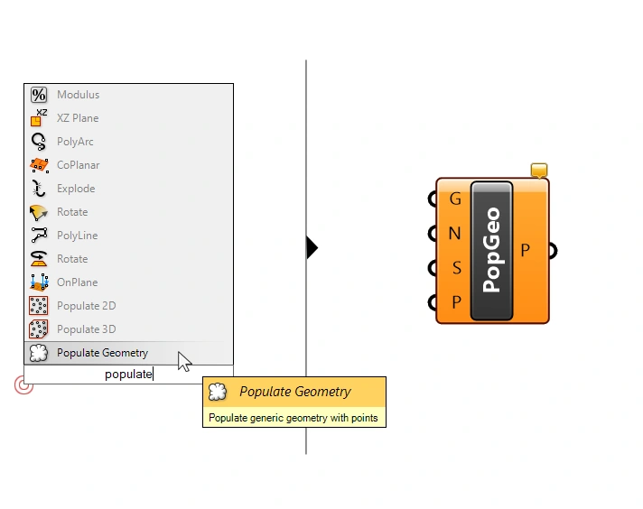 Adding the Populate component