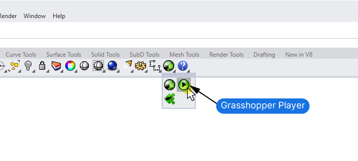 Running the Grasshopper Player Command