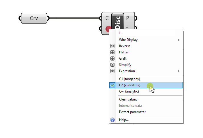 Changing the Level of discontinuity input