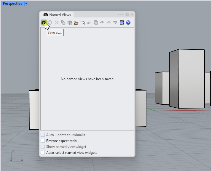 How to Save a View in Rhino