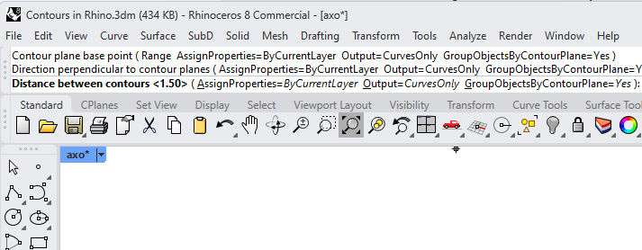 Setting the Contour Distance