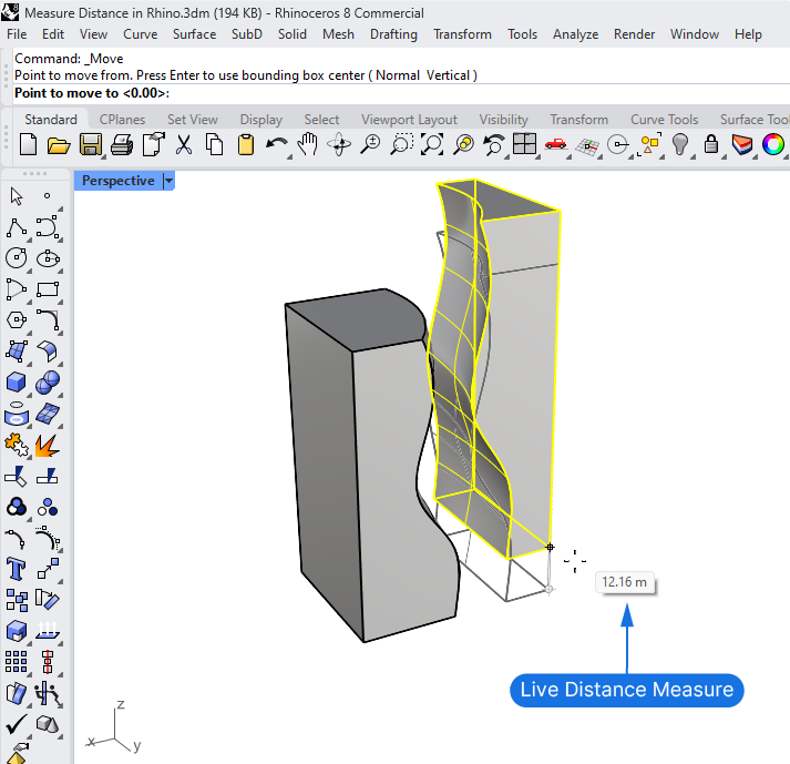 The Cursor ToolTip in Rhino Example