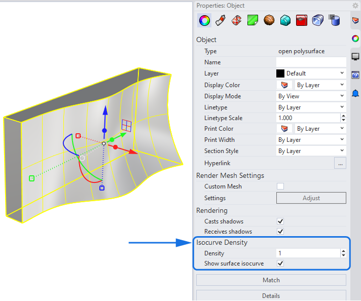 The Visibility Options in Rhino