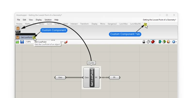 Saving Grasshopper Clusters as User Objects