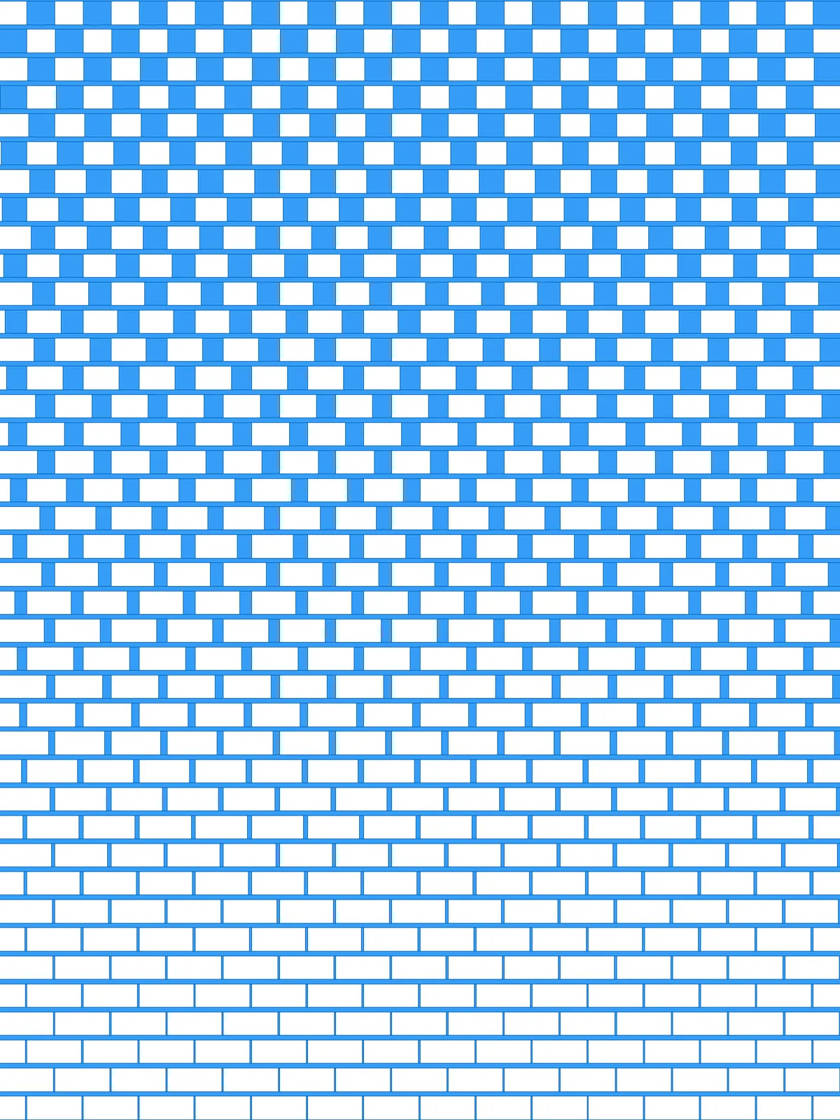 Bricks Inversion Grasshopper pattern: brick grid where bricks and gaps swap from top to bottom